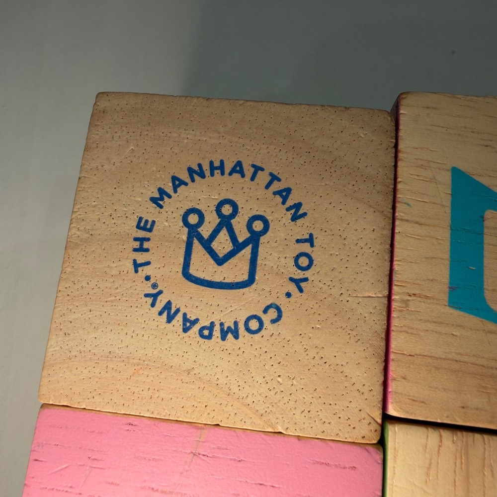 Manhattan Toy Company Wooden Alphabet Number Punctuation Blocks Set Multicolor - Picture 9 of 9